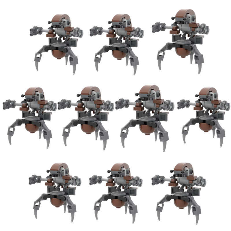 Lego Minifigure Holder - 10Set Moc Space Destroyer Droideka Sets
