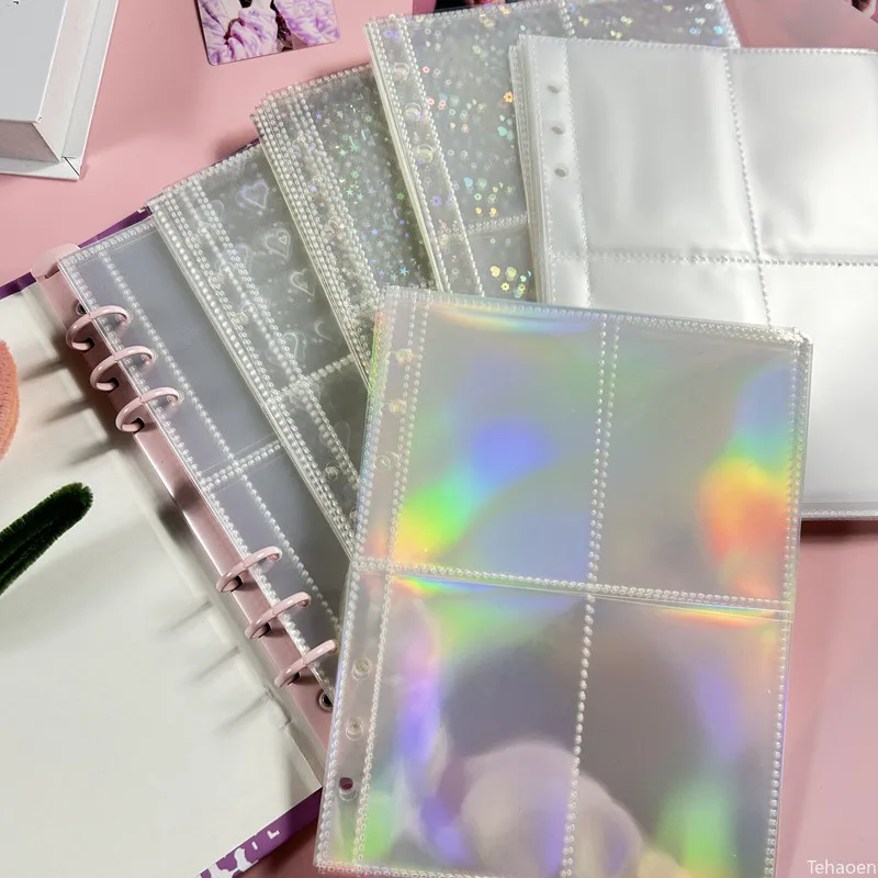 Trading Card Binder - 1-4 Fächer Transparente Fotokarten-Sammelmappe Innenseiten Multi-Taschen