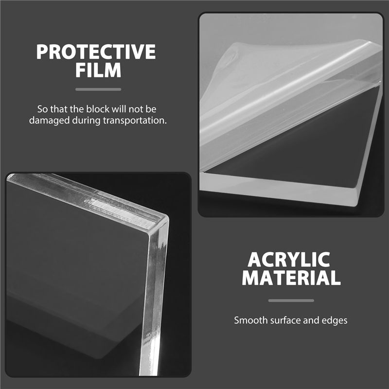 Display Risers Set - DT19 10-teiliges Set aus transparenten Acryl-Stempelblöcken