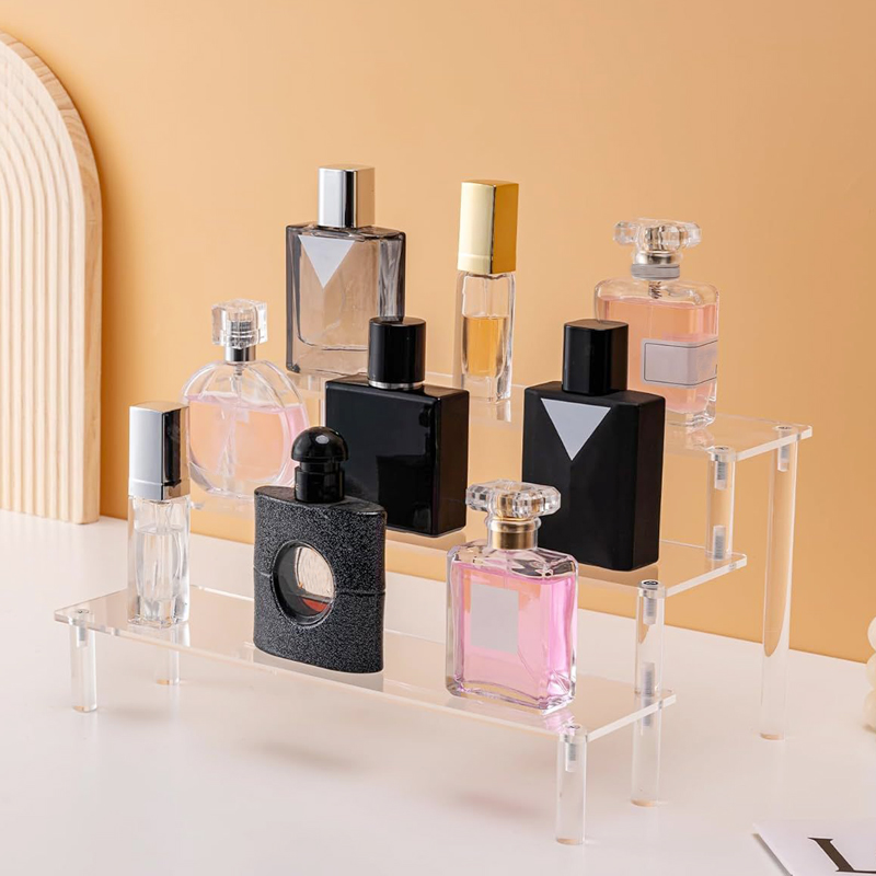 Pop Display Shelf - 1–4 Etagen Acryl-Displayständer, transparentes Display-Riser-Rack für