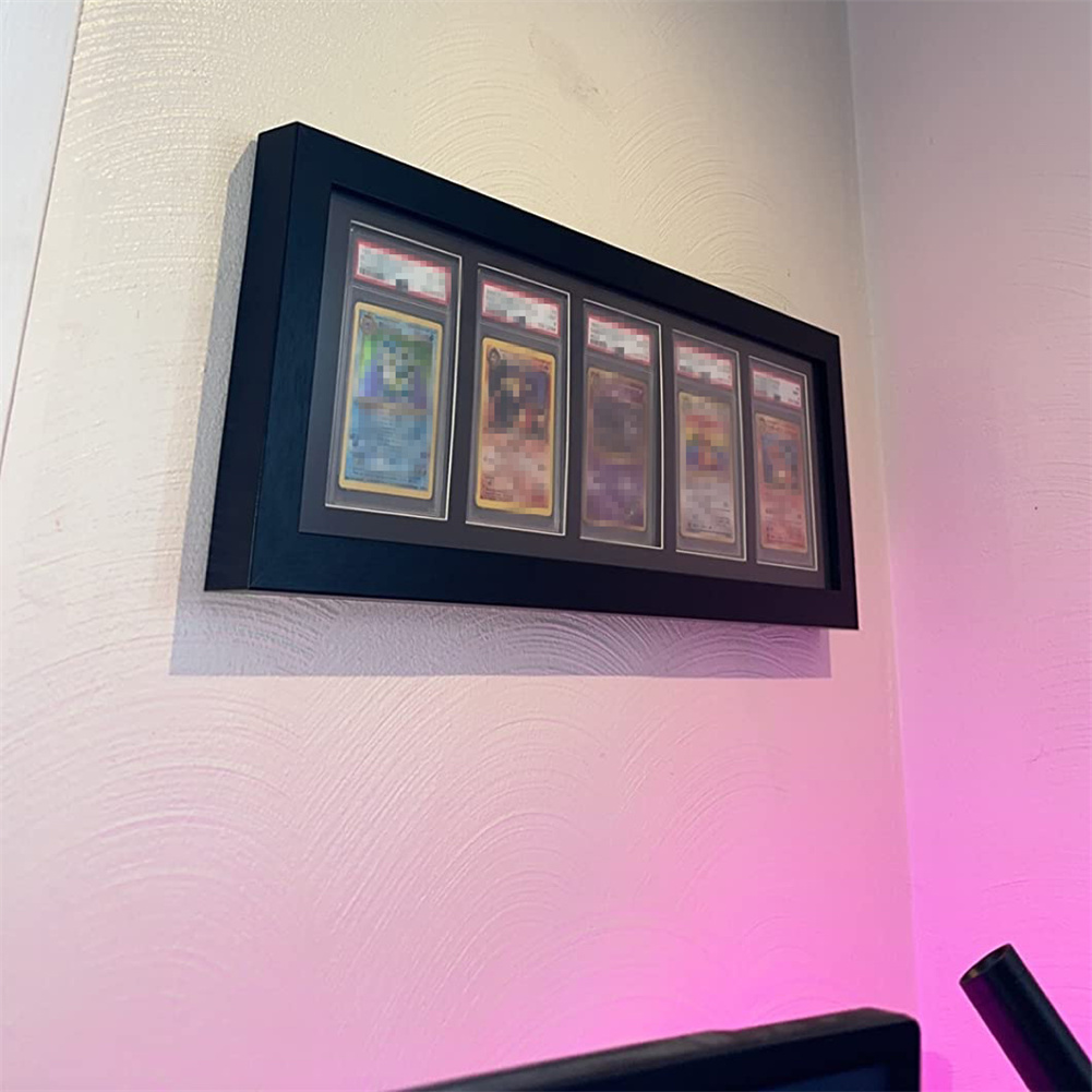 Graded Card Display - 3–9 Gitter aus Holz mit abgestuften