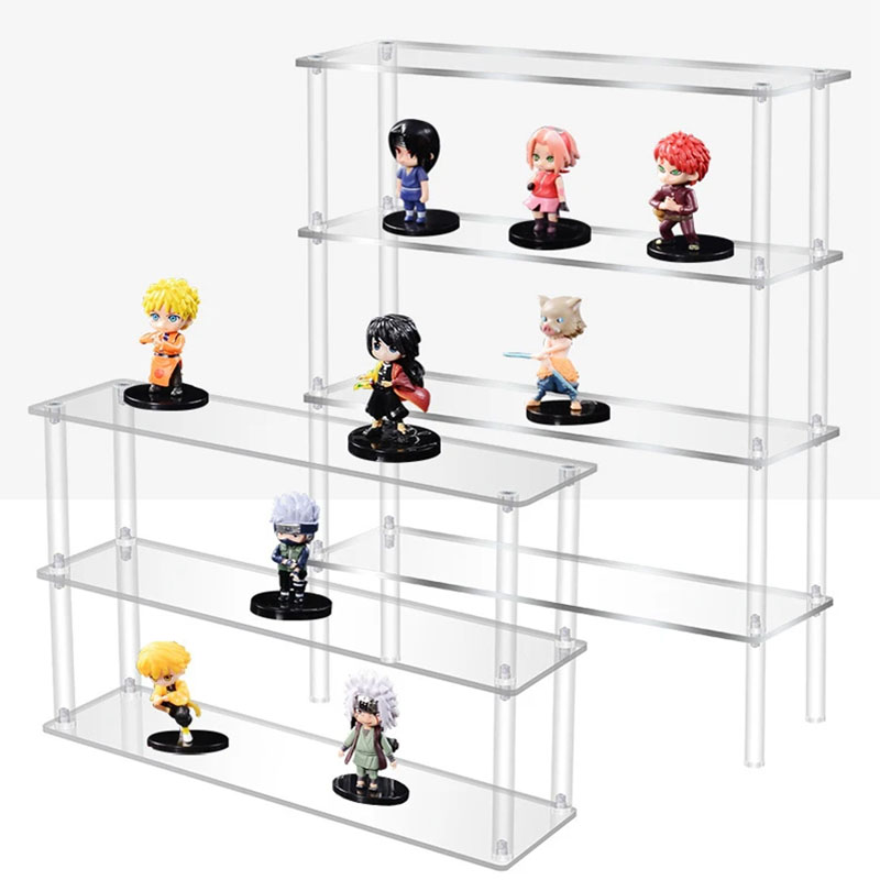 Display Risers Set - Klarer Acryl-Display-Riser-Ständer für Funko POP-Figuren, Cupcake,