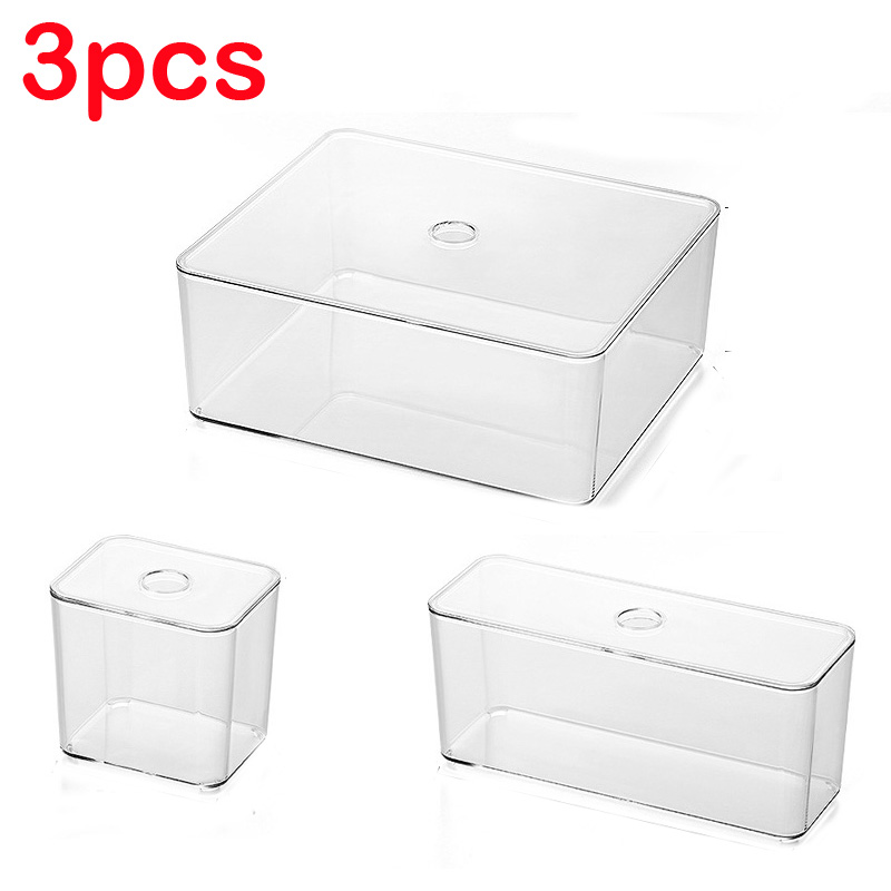 Display Case Acrylic - Transparente Schubladenorganizer-Sets Acrylbox Kunststoff-Aufbewahrungsbox Schreibwaren- und