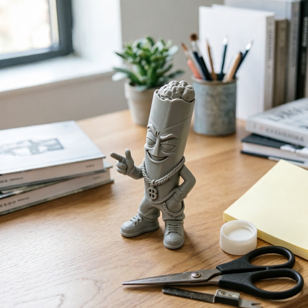 Trendige graue Kunststoff-Figu – Pop Display Shelf Bewertung und Preis