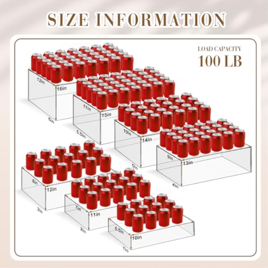 7-teiliges Extra Großes Buffet – Display Risers Set Bewertung und Preis