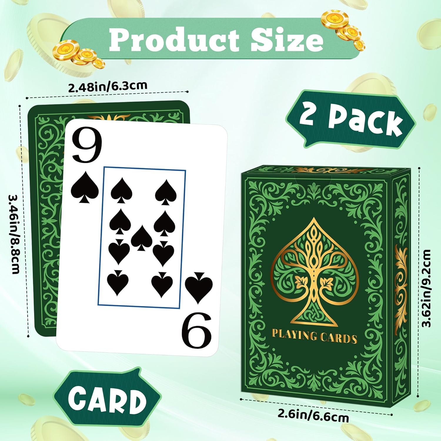 2er-Pack Spielkarten |   Spiel – Graded Card Display Bewertung und Preis