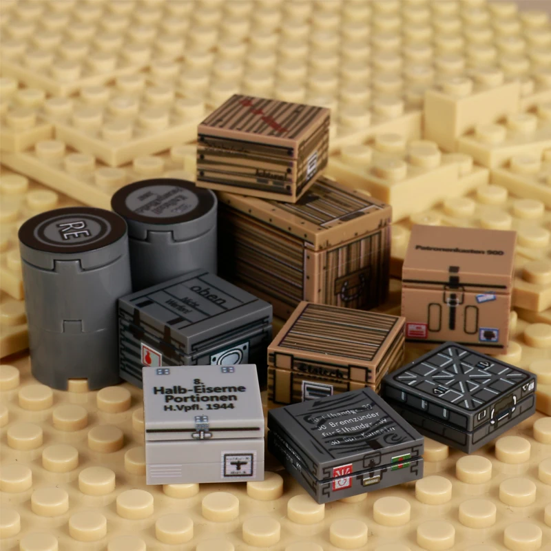 MOC WW2 Militär-Kriegsgeräte B – Lego Minifigure Holder Bewertung und Preis