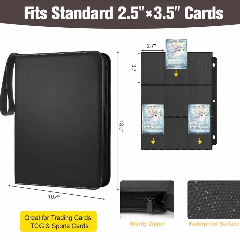 900-Fächer-Kartenalbum mit 50  – Pokemon Binder Card Bewertung und Preis