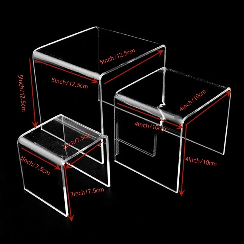 6-teiliges Set Acryl-Displayst – Display Risers Set Bewertung und Preis