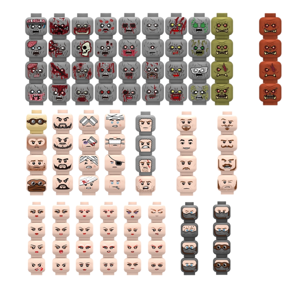 Verletzte Emotionale Gesichtsf – Lego Minifigure Holder Bewertung und Preis